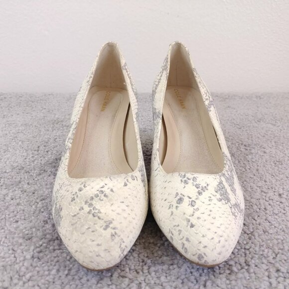 Cole Haan Grand OS Womens 6.5 Slip On Shoes Snakeskin Print Wedge Heel - Picture 6 of 12